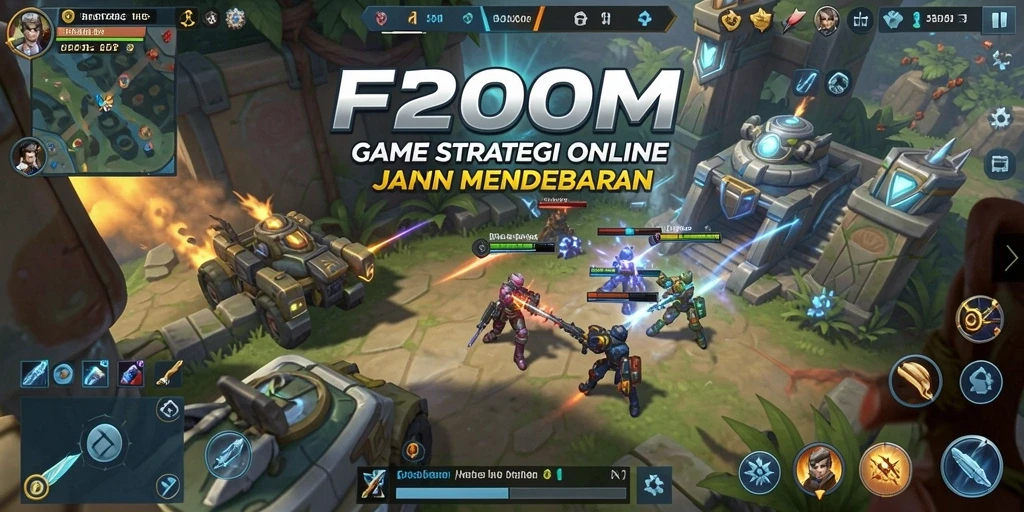 Tampilan gameplay menarik dalam F200M dengan pertempuran strategis.