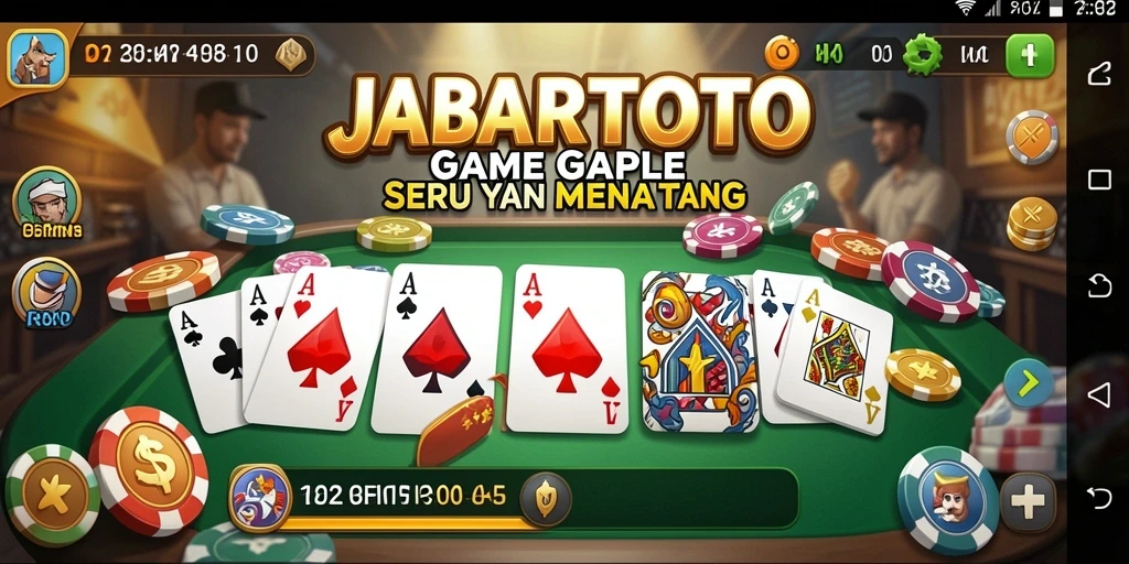 Tangkapan layar gameplay seru dari JABARTOTO yang menampilkan suasana Gaple.