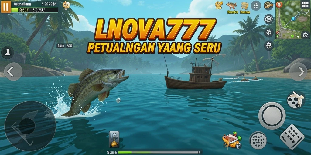 Gameplay LNOVA777 yang seru dan menantang di dunia memancing.
