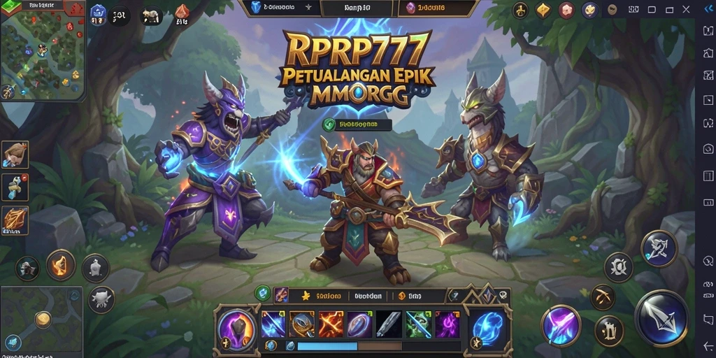 Gameplay seru dan interaktif di dunia RPRP777 yang memukau.