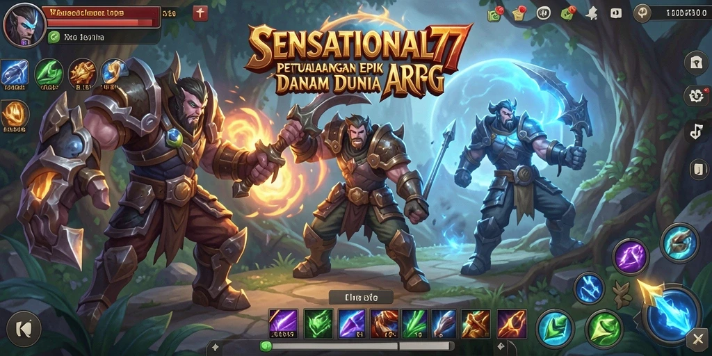 Tampilan gameplay seru dan menantang di SENSATIONAL77.