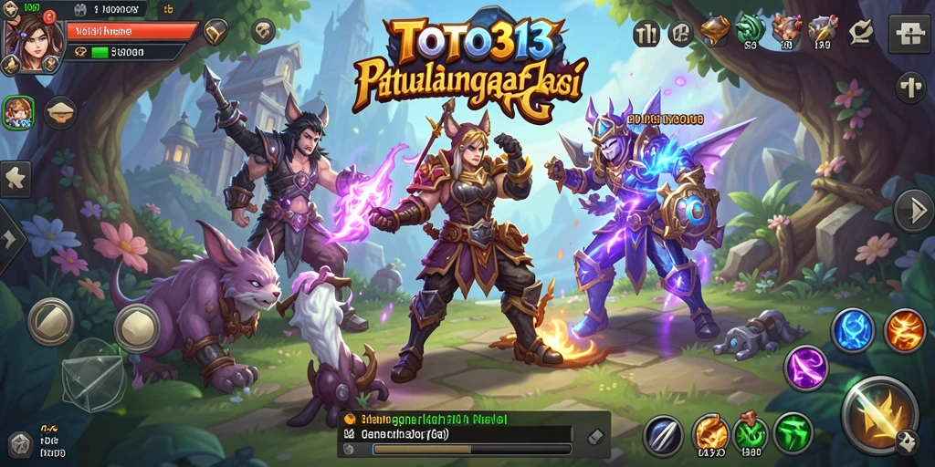 Gameplay seru TOTO313 dengan grafis menarik dan pertarungan yang epik.